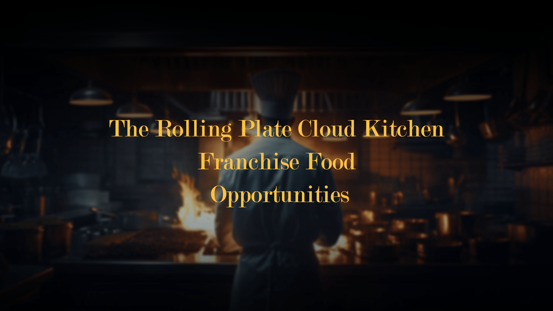 Low investment cloud kitchen