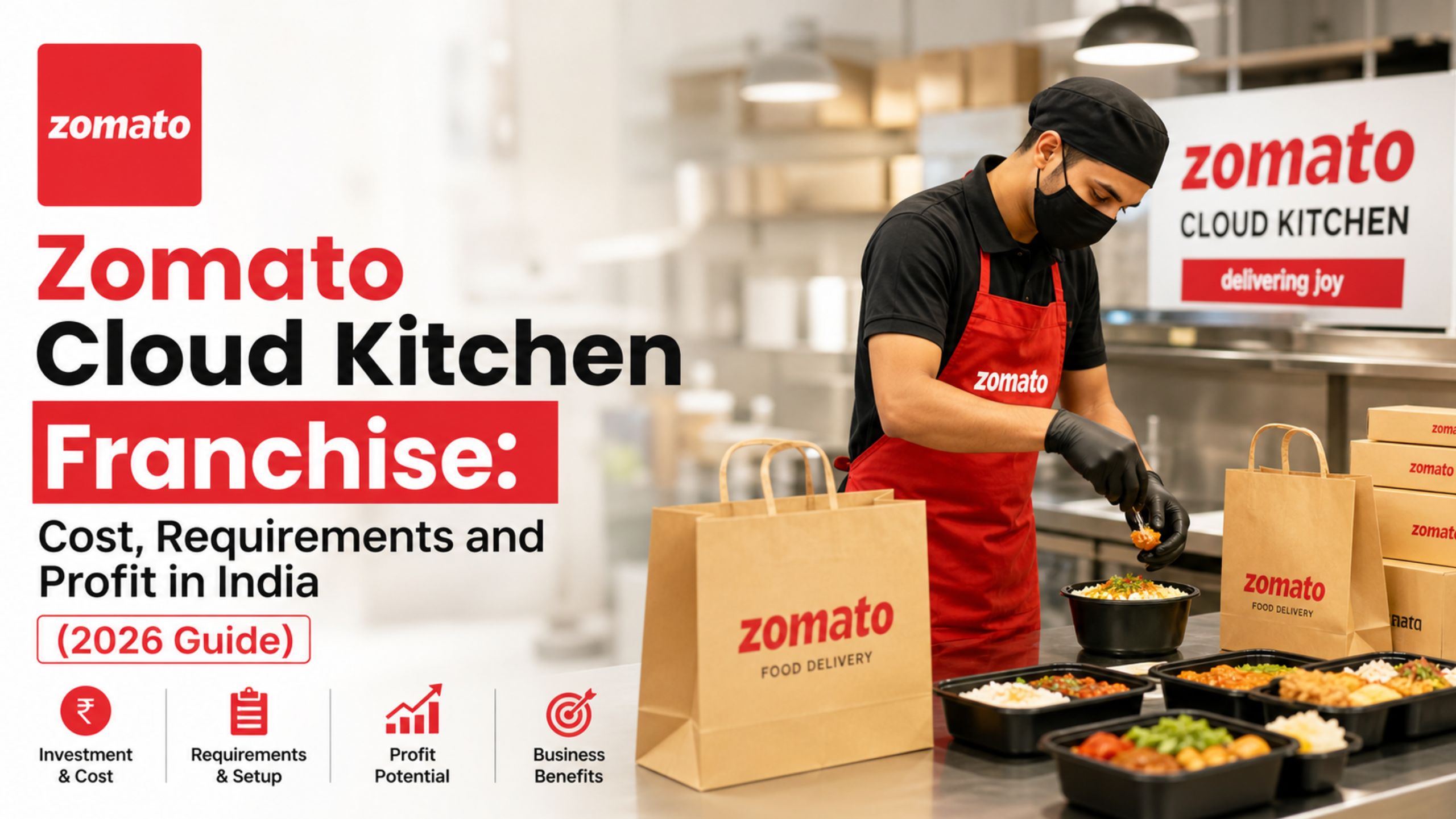 Zomato Cloud Kitchen Franchise: Cost, Requirements & Profit in India (2026 Guide)